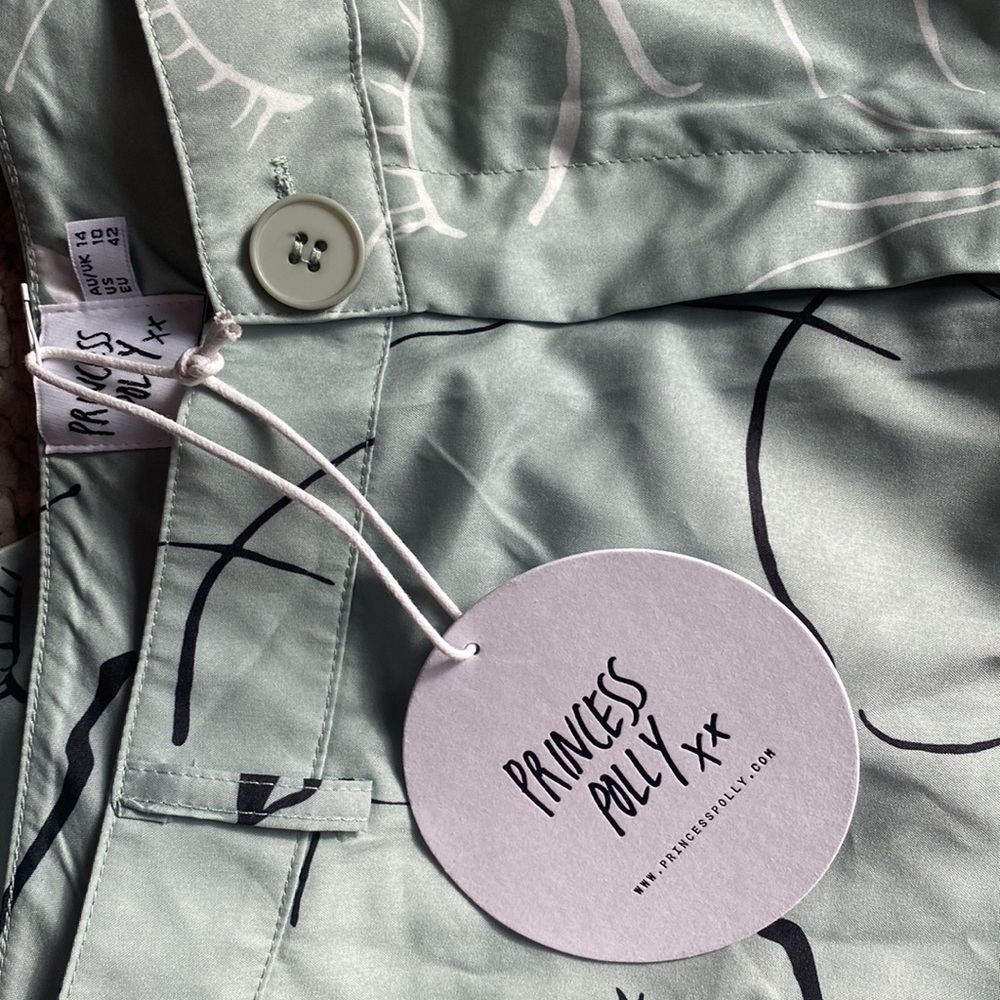 Princess Polly Mint Green Face It High Waist Trouser Pants. Run small!! - Picture 4 of 4